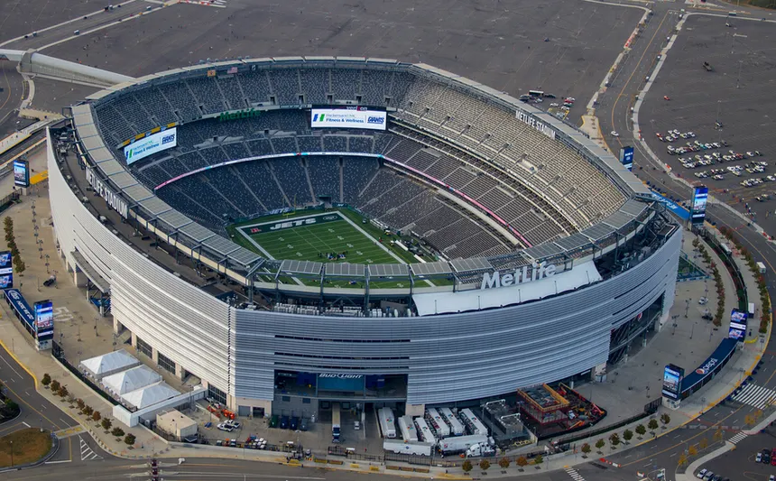 Vista aérea del MetLife Stadium, Nueva Jersey